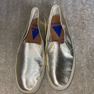 Verbenas Gold Ballerinas Slip on sneakers shoes